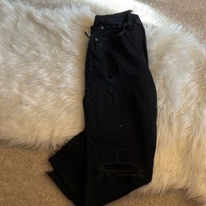 High rise Abercrombie mom jean curve love